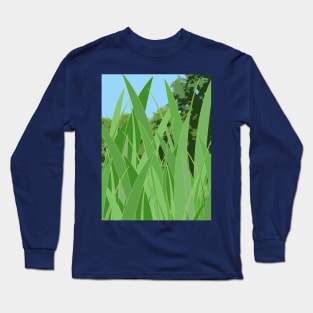 Waterside bank reeds Long Sleeve T-Shirt